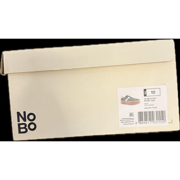 No Boundaries Sport Sneaker Women's White Green Platform Lace-up Size 10 - Picture 5 of 5